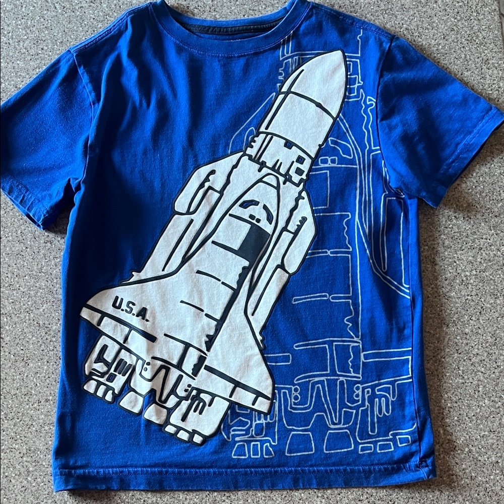 Gymboree Blue Space Shuttle Tee